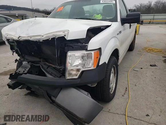 2013 Ford F-150 XL with VIN 1FTNF1CF3DKD51179, listed as a Copart auction lot 43833495 with 209,552 mi miles and Salvage Title. Bid and sale history available at carsss.com. Image 11.