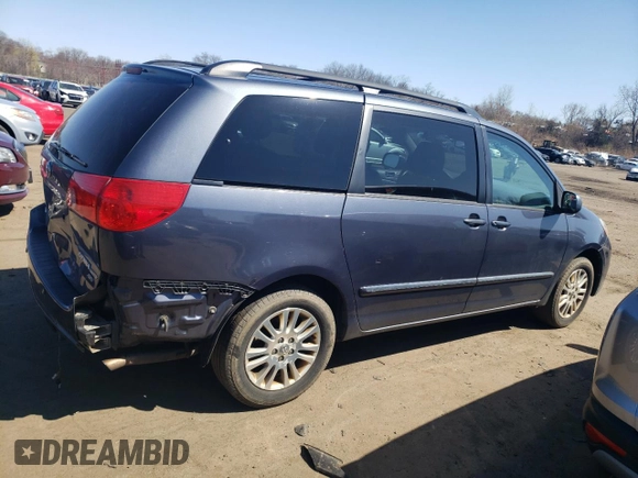 2009 Toyota Sienna XLE with VIN 5TDBK22CX9S027125, listed as a Copart auction lot 51850075 with 197,006 mi miles and Salvage Title. Bid and sale history available at DreamBid. Image 3.