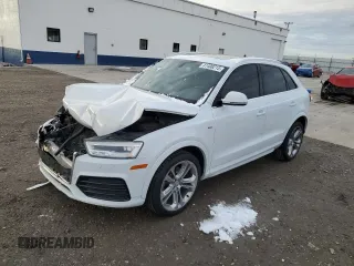 2016 Audi Q3 Prestige with VIN WA1GFCFS1GR003710, listed as a Copart auction lot 41406215 with 145,170 mi miles and Salvage Title. Bid and sale history available at carsss.com. Image 1.