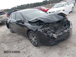2017 Acura TLX with VIN 19UUB1F3XHA006883, listed as a IAAI auction lot 41378116 with 113,469 mi miles. Bid and sale history available at carsss.com. Image 1.