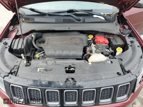 2021 Jeep Compass 80th Anniversary with VIN 3C4NJDEBXMT546477, listed as a Copart auction lot 58854585 with 57,376 mi miles and Non repairable. Bid and sale history available at DreamBid. Image 12.