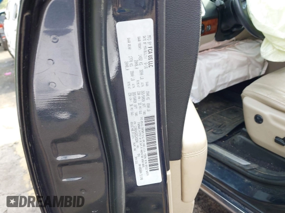 2016 Dodge Durango Limited with VIN 1C4RDHDG2GC432941, listed as a IAAI auction lot 42155364 with Not provided miles and . Bid and sale history available at DreamBid. Image 9.