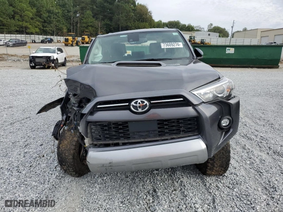 2022 Toyota 4Runner TRD Off Road with VIN JTEPU5JR8N6002155, listed as a Copart auction lot 73609274 with 80,337 mi miles and Salvage Title. Bid and sale history available at carsss.com. Image 5.