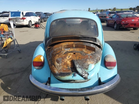 1973 Volkswagen Beetle with VIN 1332178415, listed as a Copart auction lot 41558625 with 16,505 mi miles and Salvage Title. Bid and sale history available at DreamBid. Image 6.