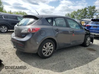 2013 Mazda 3 i Touring with VIN JM1BL1LP2D1757240, listed as a Copart auction lot 59246835 with 92,370 mi miles and Salvage title. Bid and sale history available at DreamBid. Image 3.