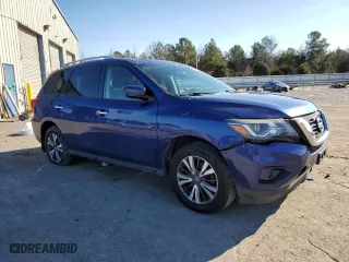 2017 Nissan Pathfinder S with VIN 5N1DR2MM3HC668607, listed as a Copart auction lot 86807884 with 167,421 mi miles and Salvage Title. Bid and sale history available at carsss.com. Image 4.