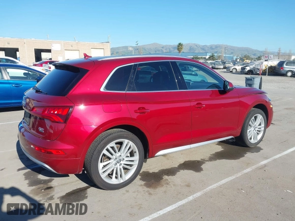 2018 Audi Q5 Prestige with VIN WA1CNBFY7J2133023, listed as a IAAI auction lot 41687379 with 55,646 mi miles and . Bid and sale history available at DreamBid. Image 4.