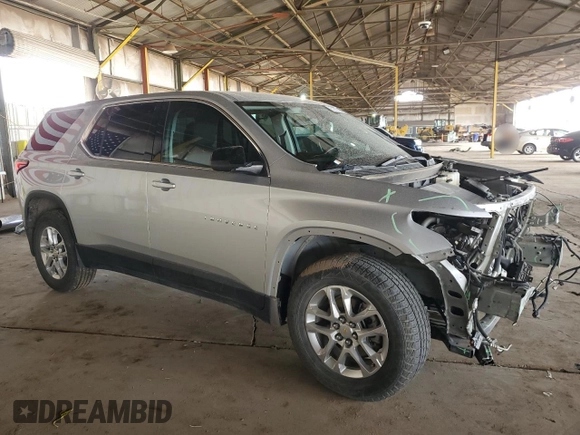 2021 Chevrolet Traverse LS with VIN 1GNERFKW6MJ210870, listed as a Copart auction lot 51370535 with Not Provided miles and Salvage Title. Bid and sale history available at carsss.com. Image 4.