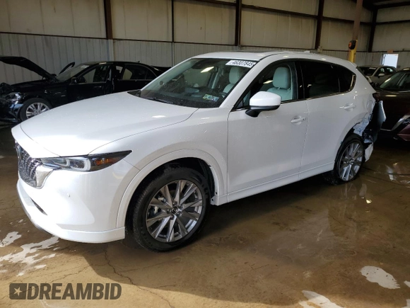 2025 Mazda CX-5 2.5 S Premium Plus Package with VIN JM3KFBEM7S0578797, listed as a Copart auction lot 46307845 with 3,625 mi miles and Salvage Title. Bid and sale history available at carsss.com. Image 1.