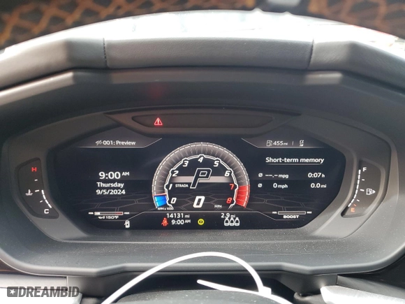 2021 Lamborghini Urus with VIN ZPBUA1ZL1MLA11524, listed as a Copart auction lot 69812864 with 14,131 mi miles and Salvage Title. Bid and sale history available at carsss.com. Image 9.