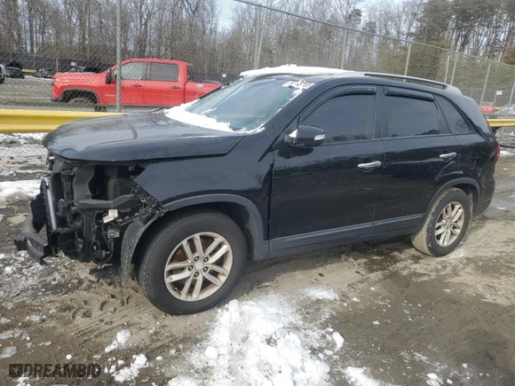 2015 Kia Sorento LX with VIN 5XYKT4A63FG587324, listed as a Copart auction lot 89113265 with 137,586 mi miles and Salvage Title. Bid and sale history available at carsss.com. Image 1.
