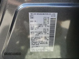 2015 Infiniti QX60 with VIN 5N1AL0MM5FC511649, listed as a Copart auction lot 54878025 with 158,232 mi miles and Salvage title. Bid and sale history available at DreamBid. Image 13.