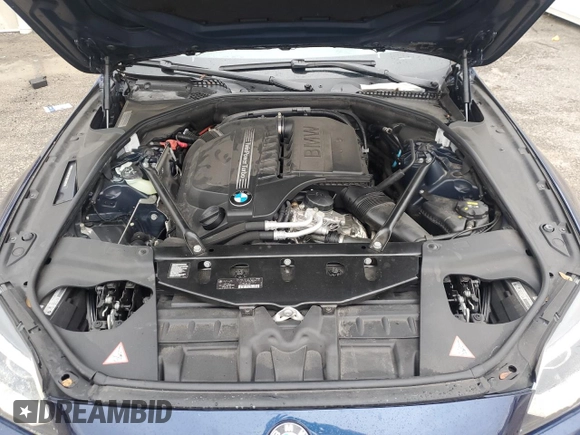 2015 BMW 6 Series 640i with VIN WBA6A0C59FGB53667, listed as a Copart auction lot 74034834 with Not Provided miles and Salvage Title. Bid and sale history available at DreamBid. Image 12.