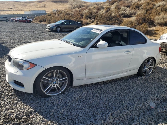 2011 BMW 1 Series 135i with VIN WBAUC9C55BVM10316, listed as a Copart auction lot 80777354 with 54,155 mi miles and Salvage Title. Bid and sale history available at carsss.com. Image 1.