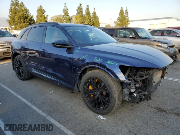 2022 Audi e-tron Chronos with VIN WA1VABGE2NB036942, listed as a Copart auction lot 89388845 with 30,373 mi miles and Salvage title. Bid and sale history available at DreamBid. Image 4.