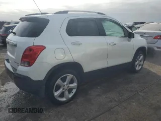 2015 Chevrolet Trax LTZ with VIN KL7CJTSBXFB229130, listed as a Copart auction lot 75636294 with 76,718 mi miles and Non Repairable. Bid and sale history available at carsss.com. Image 3.