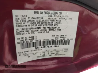 2005 Mercury Sable LS с VIN 1MEFM55S75A618406, выставлен на аукционе IAAI как лот 42814496 с пробегом 121 169 миль миль и . История ставок и продаж доступна на DreamBid. Изображение 9.