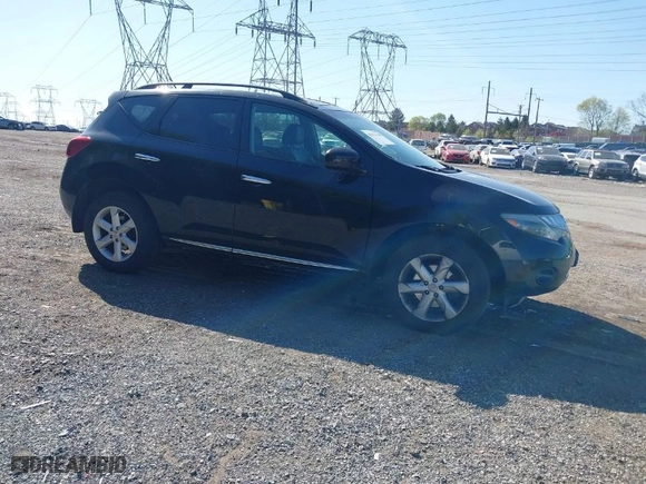 2009 Nissan Murano SL with VIN JN8AZ18W99W151524, listed as a IAAI auction lot 42074264 with 160,160 mi miles. Bid and sale history available at carsss.com. Image 1.
