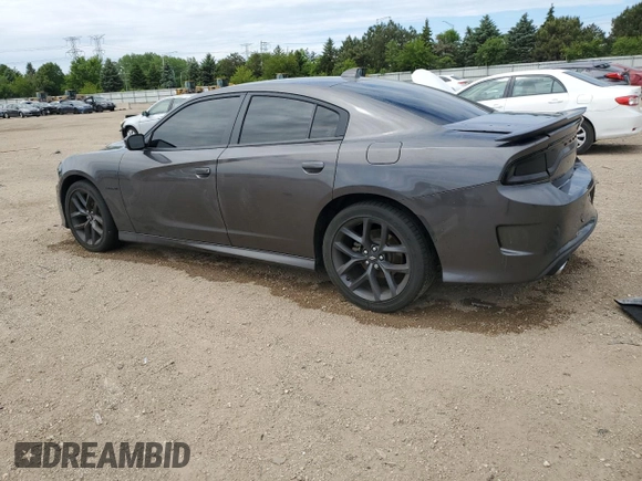2021 Dodge Charger R/T with VIN 2C3CDXCT6MH682145, listed as a Copart auction lot 57914195 with 49,202 mi miles and Salvage title. Bid and sale history available at DreamBid. Image 2.