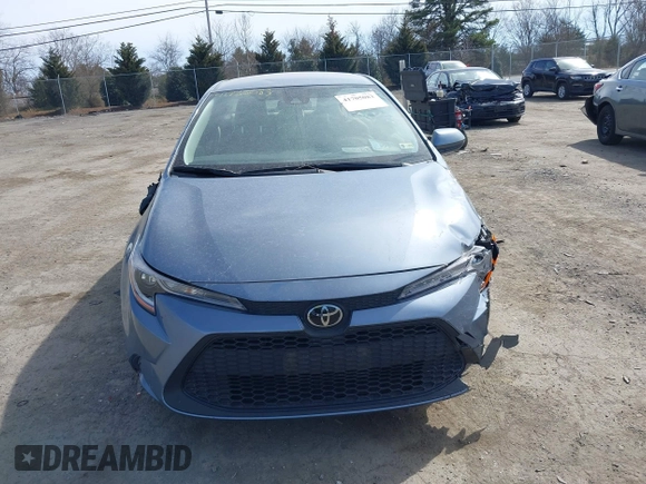 2022 Toyota Corolla LE with VIN JTDEPMAE4NJ220312, listed as a IAAI auction lot 41705083 with 37,260 mi miles. Bid and sale history available at carsss.com. Image 12.