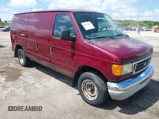 2003 Ford Econoline Cargo z VIN 1FTNE24LX3HB98454, wystawiony jako IAAI lot #42376202 z przebiegiem 110 175 mil mil oraz . Historia ofert i sprzedaży dostępna na DreamBid. Obrazek 1.