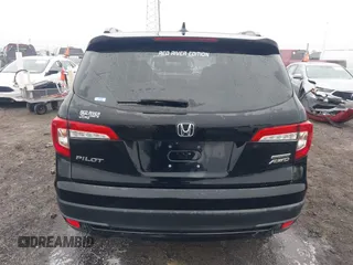 2021 Honda Pilot Special Edition with VIN 5FNYF6H29MB002461, listed as a IAAI auction lot 41501013 with 58,187 mi miles. Bid and sale history available at carsss.com. Image 16.