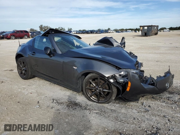 2018 Mazda MX-5 Miata RF Club with VIN JM1NDAL76J0205218, listed as a Copart auction lot 78615383 with 0 mi miles and Non Repairable. Bid and sale history available at carsss.com. Image 4.