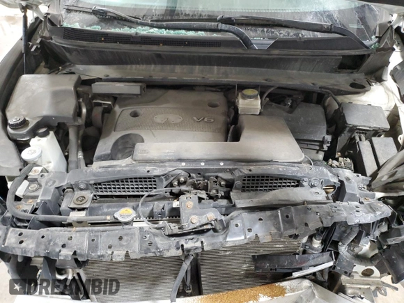 2013 Infiniti JX35 with VIN 5N1AL0MM6DC337958, listed as a Copart auction lot 54516625 with 148,614 mi miles and Salvage Title. Bid and sale history available at DreamBid. Image 12.