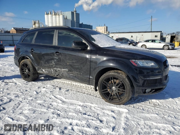 2015 Audi Q7 Prestige with VIN WA1WMAFE0FD007162, listed as a Copart auction lot 86391014 with Not provided miles and Salvage title. Bid and sale history available at DreamBid. Image 4.