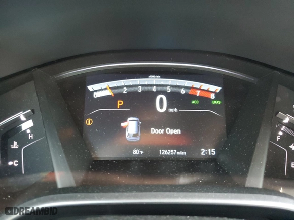 2017 Honda CR-V Touring with VIN 5J6RW2H93HL038573, listed as a Copart auction lot 50805435 with 126,257 mi miles and Salvage Title. Bid and sale history available at carsss.com. Image 9.