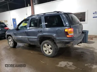 2001 Jeep Grand Cherokee Limited with VIN 1J4GW58N01C664996, listed as a Copart auction lot 58339825 with 288,153 mi miles and Salvage title. Bid and sale history available at DreamBid. Image 2.