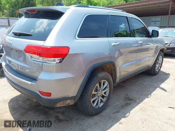 2014 Jeep Grand Cherokee Limited with VIN 1C4RJFBG4EC589321, listed as a IAAI auction lot 42335043 with 153,428 mi miles and . Bid and sale history available at DreamBid. Image 4.