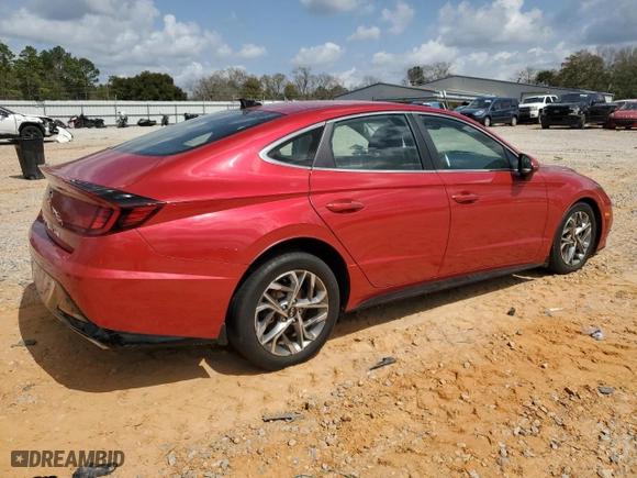 2020 Hyundai Sonata SEL with VIN 5NPEF4JA7LH052817, listed as a Copart auction lot 47999855 with 0 mi miles and Salvage Title. Bid and sale history available at carsss.com. Image 3.