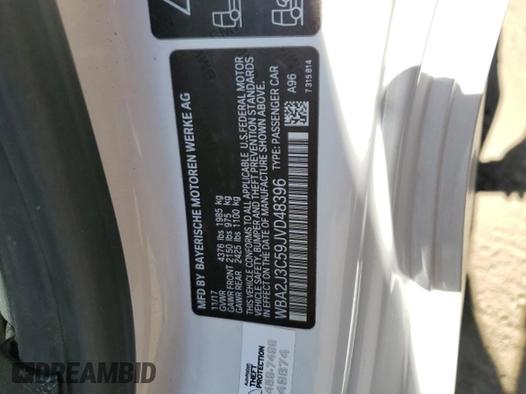 2018 BMW 2 Series 230i xDrive with VIN WBA2J3C59JVD48396, listed as a Copart auction lot 63859413 with 52,974 mi miles and . Bid and sale history available at DreamBid. Image 12.