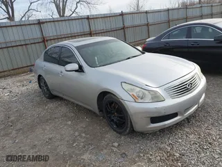 2007 Infiniti G35 Sedan G35x with VIN JNKBV61F37M801054, listed as a IAAI auction lot 41834698 with 192,953 mi miles. Bid and sale history available at carsss.com. Image 1.