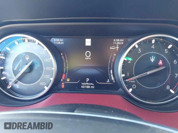 2021 Maserati Levante S with VIN ZN661YUL3MX378092, listed as a IAAI auction lot 40748646 with 43,199 mi miles. Bid and sale history available at carsss.com. Image 7.