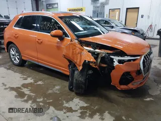 2023 Audi Q3 S line Premium with VIN WA1DECF3XP1112714, listed as a IAAI auction lot 41918405 with 30,969 mi miles and . Bid and sale history available at DreamBid. Image 1.