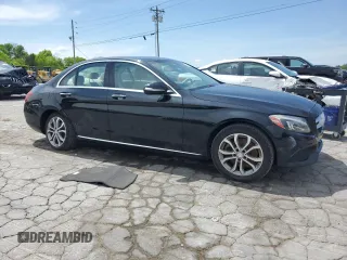 2015 Mercedes-Benz C-Class C 300 Luxury with VIN 55SWF4KB7FU064561, listed as a Copart auction lot 52489215 with 185,244 mi miles and Salvage Title. Bid and sale history available at carsss.com. Image 4.