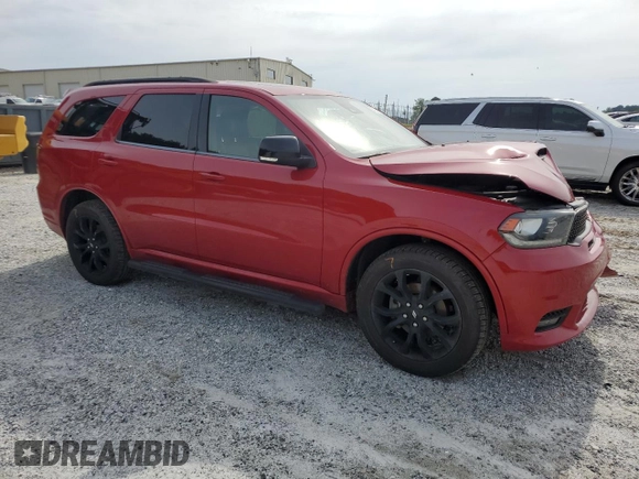 2019 Dodge Durango GT Plus with VIN 1C4RDJDG2KC633772, listed as a Copart auction lot 56954625 with 76,799 mi miles and Salvage title. Bid and sale history available at DreamBid. Image 4.