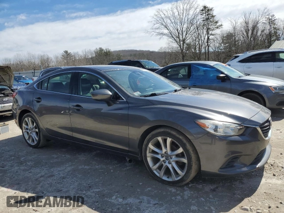 2017 Mazda 6 Touring with VIN JM1GL1V51H1111906, listed as a Copart auction lot 48467945 with 80,852 mi miles and Salvage Title. Bid and sale history available at carsss.com. Image 4.