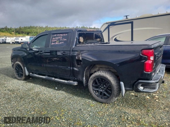 2023 Chevrolet Silverado 1500 RST with VIN 1GCUDEEL4PZ208393, listed as a Copart auction lot 71346124 with Not Provided miles and Non Repairable. Bid and sale history available at DreamBid. Image 2.