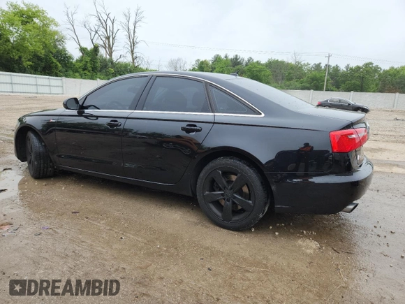 2012 Audi A6 Premium Plus with VIN WAUGGAFC9CN149299, listed as a Copart auction lot 61159115 with 114,782 mi miles and Non repairable. Bid and sale history available at DreamBid. Image 2.