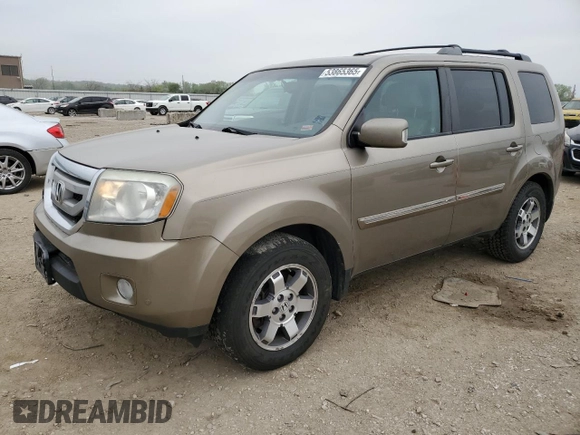 2011 Honda Pilot Touring with VIN 5FNYF4H99BB097019, listed as a Copart auction lot 53865365 with 260,357 mi miles and Salvage Title. Bid and sale history available at DreamBid. Image 1.