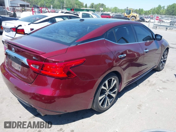 2016 Nissan Maxima SL with VIN 1N4AA6AP2GC408837, listed as a IAAI auction lot 42006849 with 228,119 mi miles and . Bid and sale history available at DreamBid. Image 4.