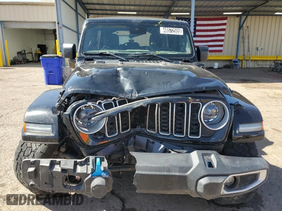 2024 Jeep Wrangler Sahara z VIN 1C4RJXP6XRW274744, wystawiony jako Copart lot #48572555 z przebiegiem 26 306 mil mil oraz Szkoda całkowita • Salvage title. Historia ofert i sprzedaży dostępna na DreamBid. Obrazek 5.