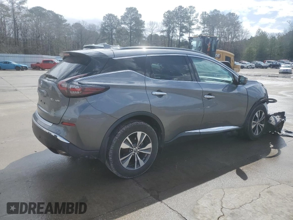 2021 Nissan Murano SV with VIN 5N1AZ2BS0MC103102, listed as a Copart auction lot 47872445 with 81,027 mi miles and Salvage Title. Bid and sale history available at DreamBid. Image 3.