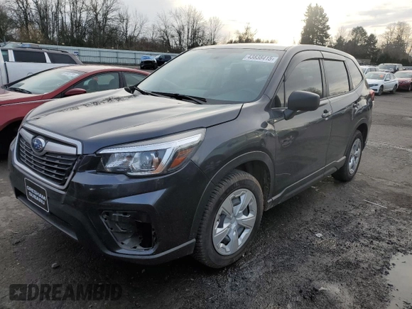 2019 Subaru Forester with VIN JF2SKAAC7KH519666, listed as a Copart auction lot 43838415 with 53,249 mi miles and Salvage Title. Bid and sale history available at carsss.com. Image 1.
