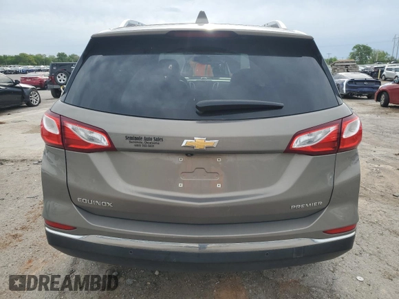 2019 Chevrolet Equinox Premier with VIN 3GNAXNEV8KS561549, listed as a Copart auction lot 54332695 with 124,774 mi miles and Salvage title. Bid and sale history available at DreamBid. Image 6.