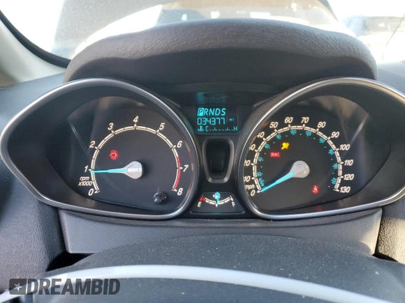2019 Ford Fiesta SE with VIN 3FADP4EJ2KM128672, listed as a Copart auction lot 46369845 with 34,377 mi miles and Salvage Title. Bid and sale history available at carsss.com. Image 9.