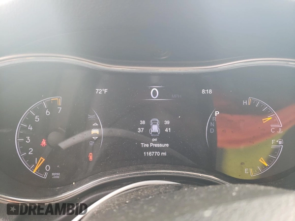 2018 Jeep Grand Cherokee Laredo E with VIN 1C4RJEAG2JC353823, listed as a Copart auction lot 54419545 with 116,770 mi miles and Salvage title. Bid and sale history available at DreamBid. Image 9.